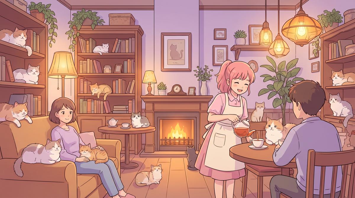 探花猫咖日常治愈动漫